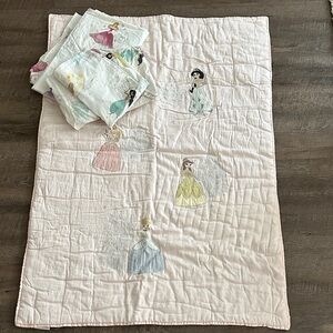 Pottery Barn Kids Princess Quilt with Pastel Colors